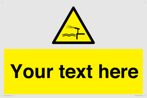 Custom warning water cannon